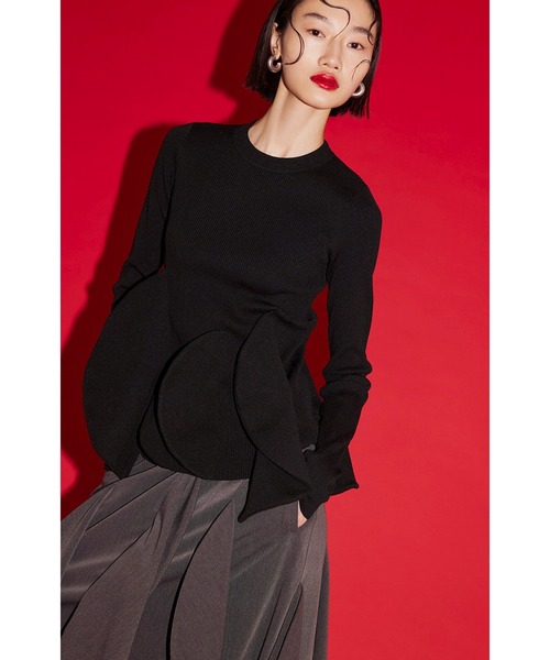OMMO CIRCLE LAYERED DOCKING KNIT TOP ニット CIRCLE LAYERED DOCKING KNIT TOP（ニット/セーター）｜OMMO