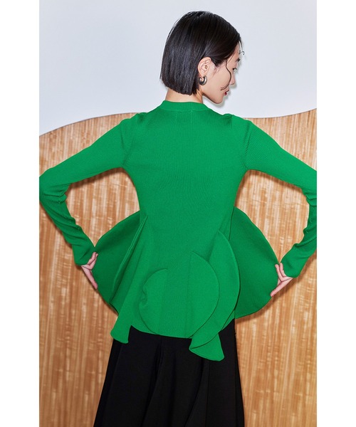 OMMO CIRCLE LAYERED DOCKING KNIT TOP ニット CIRCLE LAYERED DOCKING KNIT TOP（ニット/セーター）｜OMMO