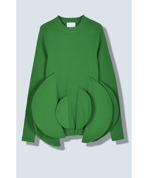 OMMO CIRCLE LAYERED DOCKING KNIT TOP ニット CIRCLE LAYERED DOCKING KNIT TOP（ニット/セーター）｜OMMO