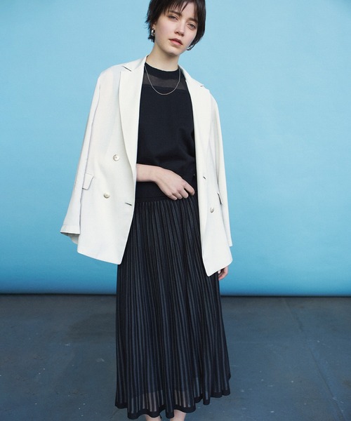 リネンライクダブルジャケット