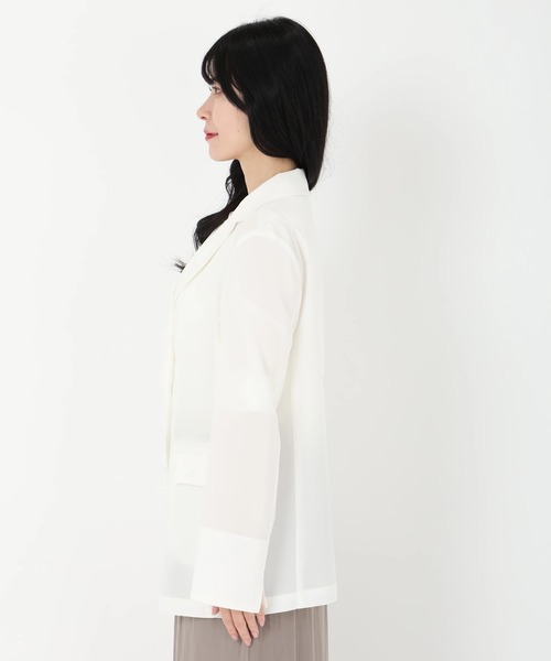 リネンライクダブルジャケット