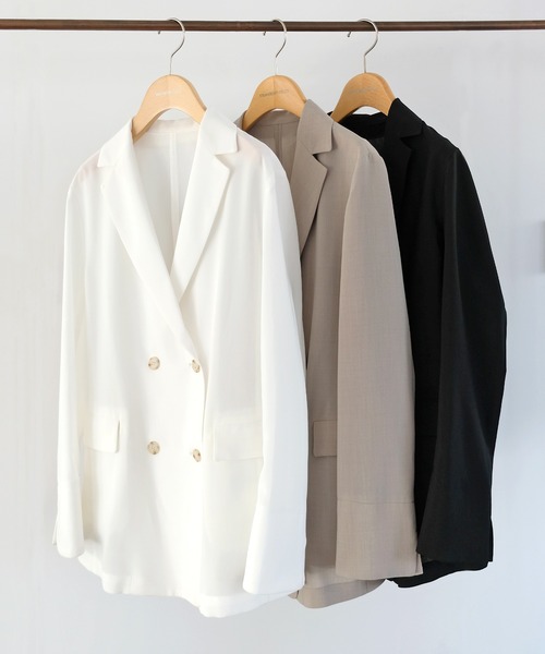 リネンライクダブルジャケット