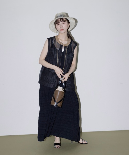 バックフリル アウトポケットメッシュベスト Eimee Law│Eimee Law