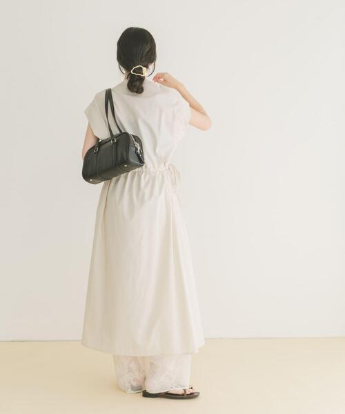 セール】ウエストギャザーストライプワンピース（ワンピース）｜ITEMS