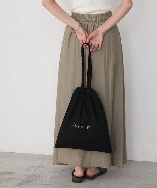 MAISON BENGAL（マイソンベンガル）の「【forksy.】【Maison Bengal】メゾンベンガル ロゴ刺繍 巾着 トートバッグ（トートバッグ・レディース・ブルー/ブラック/ホワイト/レッド/ピンク・FREE）」の16枚目の写真