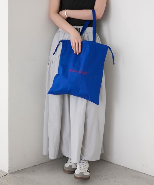 MAISON BENGAL（マイソンベンガル）の「【forksy.】【Maison Bengal】メゾンベンガル ロゴ刺繍 巾着 トートバッグ（トートバッグ・レディース・ブルー/ブラック/ホワイト/レッド/ピンク・FREE）」の21枚目の写真