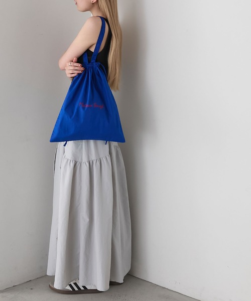 MAISON BENGAL（マイソンベンガル）の「【forksy.】【Maison Bengal】メゾンベンガル ロゴ刺繍 巾着 トートバッグ（トートバッグ・レディース・ブルー/ブラック/ホワイト/レッド/ピンク・FREE）」の22枚目の写真