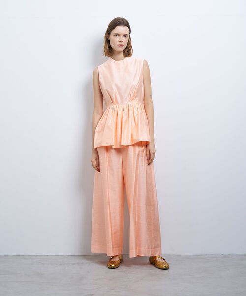 LANVIN en Bleu(ランバンオンブルー)の「シャンタンタフタワイドパンツ(その他パンツ・レディース・ブラック/ピンク・38/36)」の20枚目の写真