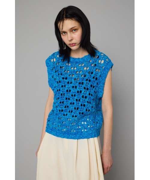 Mesh knit vest メッシュニットベスト（ニット/セーター