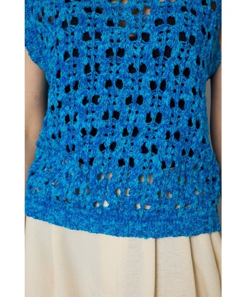 Mesh knit vest メッシュニットベスト（ニット/セーター