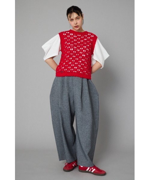 Mesh knit vest メッシュニットベスト（ニット/セーター