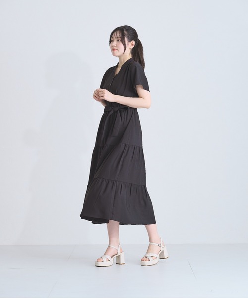 ワンピース　m♡︎専用 リンク】花刺しゅうワンピース(F 生成): 大人 - ナルミヤ オンライン