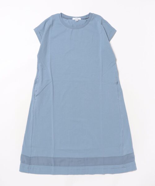 a.v.v（アーヴェヴェ）の「【毛玉になりにくい】[140-150]シアー切り替えワンピース（ワンピース・キッズ・ライトブルー/ブラック/ライラック/ミント/ブルー・140/150）」の7枚目の写真