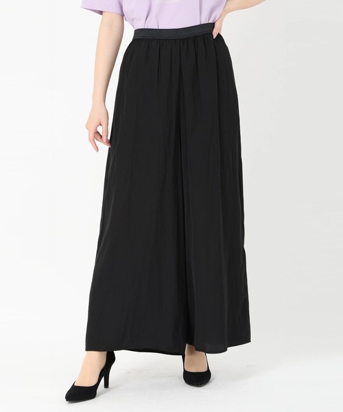 STRAWBERRY-FIELDS（ストロベリーフィールズ）の「パウダーサテンイージーパンツ（その他パンツ・レディース・ブラック/モカ/ドット・2）」の2枚目の写真