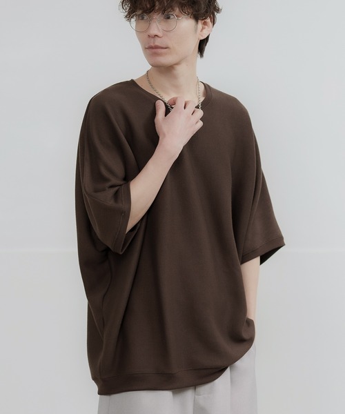 improves（インプローブス）の「ミラノ ドルマン ニットソー（ニット/セーター・メンズ・ホワイト/グリーン/ブラウン/ダークブルー/チャコール/グレイッシュベージュ/ワイン/ブラック・LARGE/MEDIUM）」の4枚目の写真