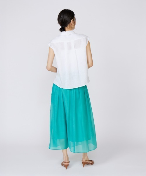 INED（イネド）の「シースルースカート（スカート・レディース・ベージュ/グリーン系その他/ブラック/パープル・11号/9号/7号）」の17枚目の写真