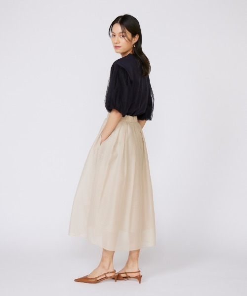 INED（イネド）の「シースルースカート（スカート・レディース・ベージュ/グリーン系その他/ブラック/パープル・11号/9号/7号）」の13枚目の写真