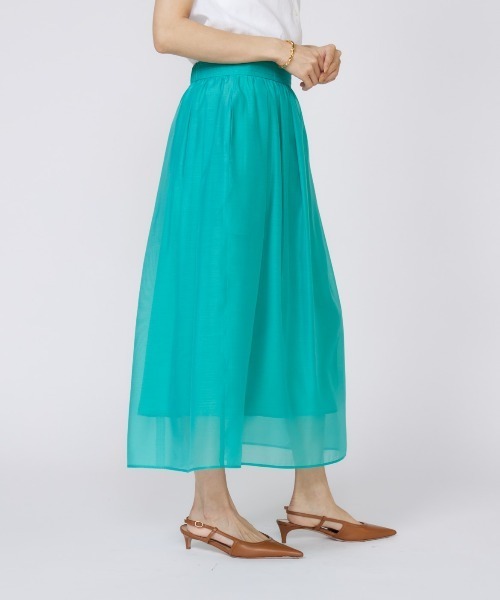 INED（イネド）の「シースルースカート（スカート・レディース・ベージュ/グリーン系その他/ブラック/パープル・11号/9号/7号）」の11枚目の写真