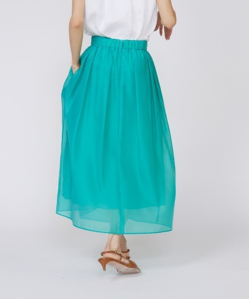 INED（イネド）の「シースルースカート（スカート・レディース・ベージュ/グリーン系その他/ブラック/パープル・11号/9号/7号）」の10枚目の写真