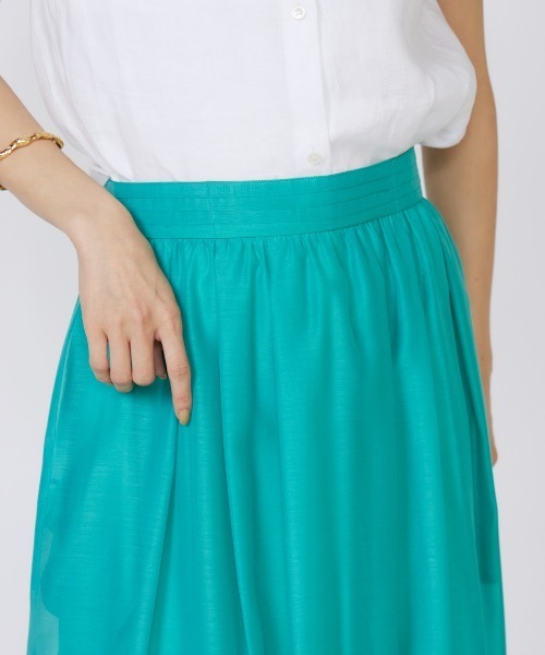 INED（イネド）の「シースルースカート（スカート・レディース・ベージュ/グリーン系その他/ブラック/パープル・11号/9号/7号）」の9枚目の写真