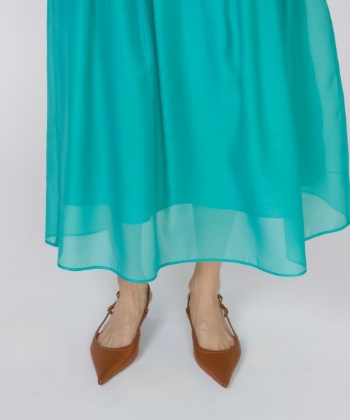 INED（イネド）の「シースルースカート（スカート・レディース・ベージュ/グリーン系その他/ブラック/パープル・11号/9号/7号）」の7枚目の写真