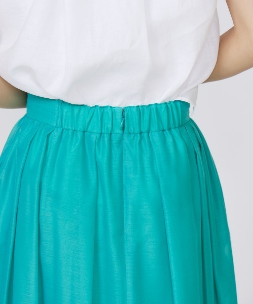 INED（イネド）の「シースルースカート（スカート・レディース・ベージュ/グリーン系その他/ブラック/パープル・11号/9号/7号）」の6枚目の写真