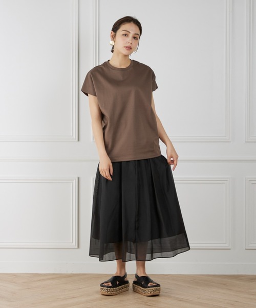 INED（イネド）の「シースルースカート（スカート・レディース・ベージュ/グリーン系その他/ブラック/パープル・11号/9号/7号）」の22枚目の写真
