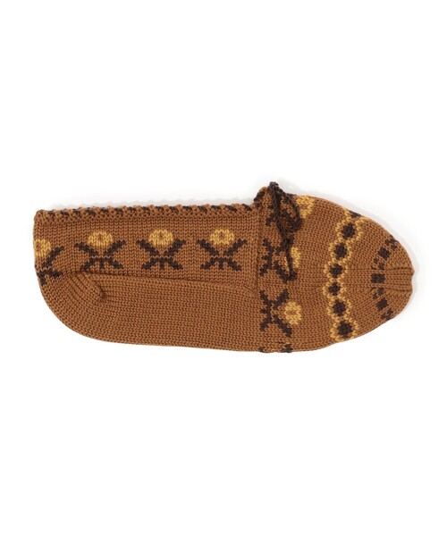 TOMORROWLAND (トゥモローランド)の「BODE KNIT JQ SLIPPERS(ソックス/靴下・レディース・ダークブラウン・M/S)」の1枚目の写真