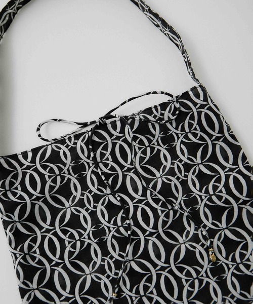 SALON adam et rope'（サロン アダム エ ロペ）の「リバティミニトートバッグ（トートバッグ・レディース・ブラック/ブルー系その他4/グリーン・FREE）」の6枚目の写真