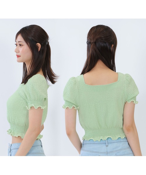 スクエアネック プルオーバー（Tシャツ/カットソー）｜MARY