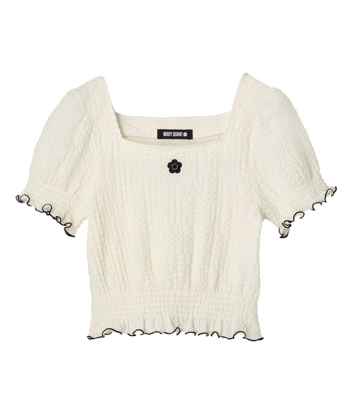 グミ マリークワント トップス スクエアネックプルオーバー 黒 MARY QUANT ONLINE SHOP｜マリークヮントオンラインショップ