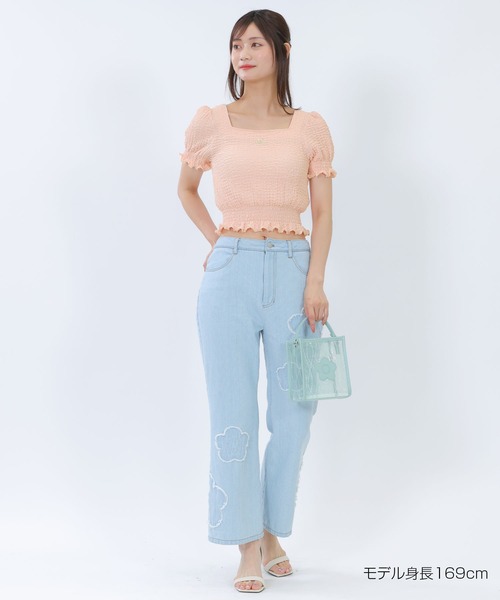 グミ マリークワント トップス スクエアネックプルオーバー 黒 MARY QUANT ONLINE SHOP｜マリークヮントオンラインショップ
