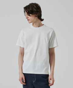 チェックジャガード×袖ポンチ 異素材Tシャツ チェックジャガード×袖ポンチ 異素材Tシャツ｜メンズ