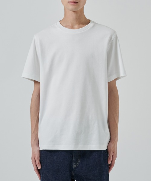 STUDIOUS(ステュディオス)の「【STUDIOUS】HIGH TWIST REGULAR FIT TEE(Tシャツ/カットソー・メンズ・ホワイト/ブラック・1/2/3)」の7枚目の写真