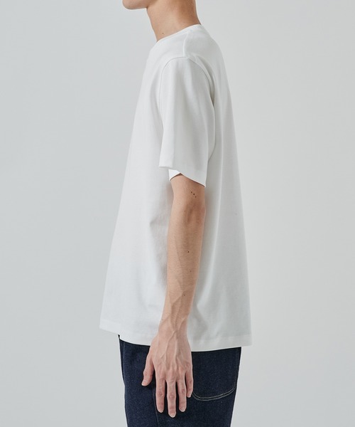STUDIOUS(ステュディオス)の「【STUDIOUS】HIGH TWIST REGULAR FIT TEE(Tシャツ/カットソー・メンズ・ホワイト/ブラック・1/2/3)」の8枚目の写真