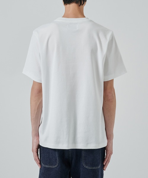STUDIOUS(ステュディオス)の「【STUDIOUS】HIGH TWIST REGULAR FIT TEE(Tシャツ/カットソー・メンズ・ホワイト/ブラック・1/2/3)」の9枚目の写真