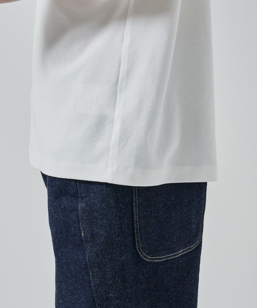 STUDIOUS(ステュディオス)の「【STUDIOUS】HIGH TWIST REGULAR FIT TEE(Tシャツ/カットソー・メンズ・ホワイト/ブラック・1/2/3)」の12枚目の写真