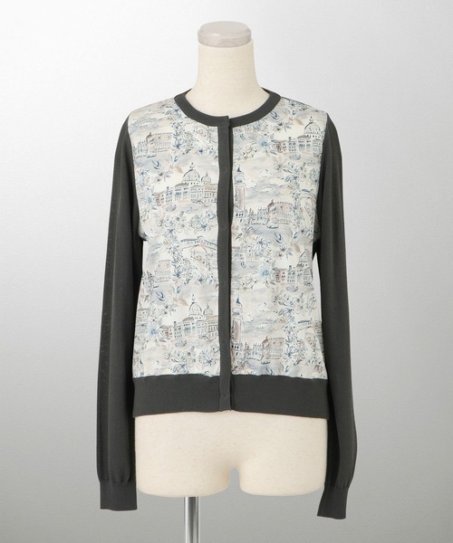 HUIT bouquet（ユイット）の「ニット カーディガン Made with Liberty Fabric HUIT（カーディガン/ボレロ・レディース・ブラウン/ブラック/チャコール・M）」の20枚目の写真