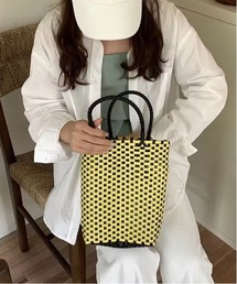 【 ammy. / エイミードット 】 パステルカラー ポートレート メルカドバッグ