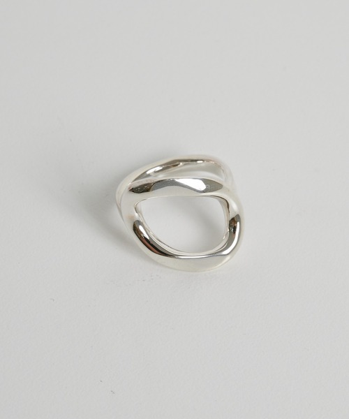WAKAN SILVER SMITH（ワカンシルバースミス）の「【WAKAN SILVER SMITH】R-061 See through curve ring M（リング・メンズ・シルバー・19号/17号）」の3枚目の写真