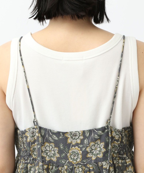 studio CLIP(スタディオクリップ)の「《natural by clip》コットンレーヨンギャザーキャミブラウス(キャミソール・レディース・ネイビー/ブラック・FREE)」の19枚目の写真