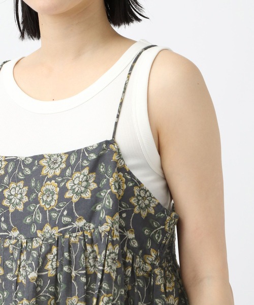 studio CLIP(スタディオクリップ)の「《natural by clip》コットンレーヨンギャザーキャミブラウス(キャミソール・レディース・ネイビー/ブラック・FREE)」の21枚目の写真