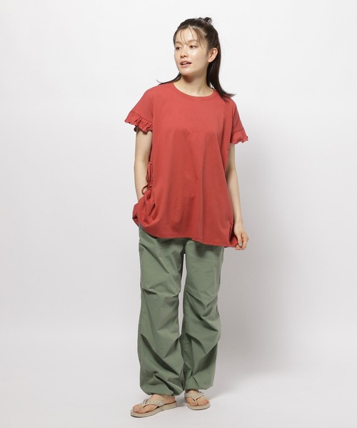 セール】サイドシャーリングフリルプルオーバー（Tシャツ