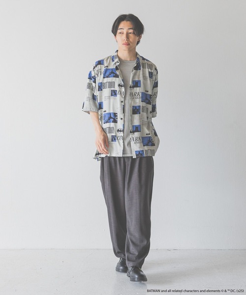 LOWRYS FARM（ローリーズファーム）の「ＢＡＴＭＡＮ／ＳＨＳＳ　 490856（シャツ/ブラウス・メンズ・ブラック/グレー・MEDIUM/LARGE）」の11枚目の写真