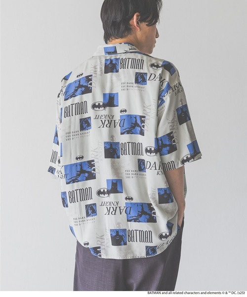 LOWRYS FARM（ローリーズファーム）の「ＢＡＴＭＡＮ／ＳＨＳＳ　 490856（シャツ/ブラウス・メンズ・ブラック/グレー・MEDIUM/LARGE）」の6枚目の写真