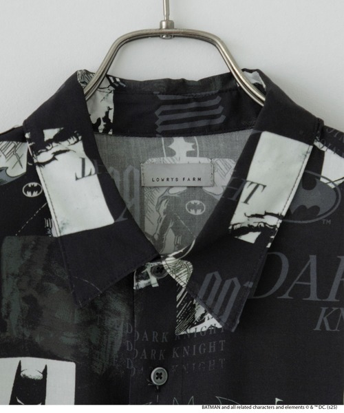 LOWRYS FARM（ローリーズファーム）の「ＢＡＴＭＡＮ／ＳＨＳＳ　 490856（シャツ/ブラウス・メンズ・ブラック/グレー・MEDIUM/LARGE）」の3枚目の写真