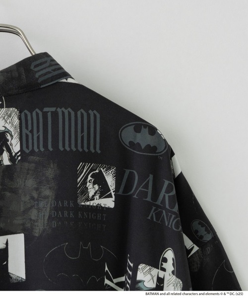 LOWRYS FARM（ローリーズファーム）の「ＢＡＴＭＡＮ／ＳＨＳＳ　 490856（シャツ/ブラウス・メンズ・ブラック/グレー・MEDIUM/LARGE）」の13枚目の写真