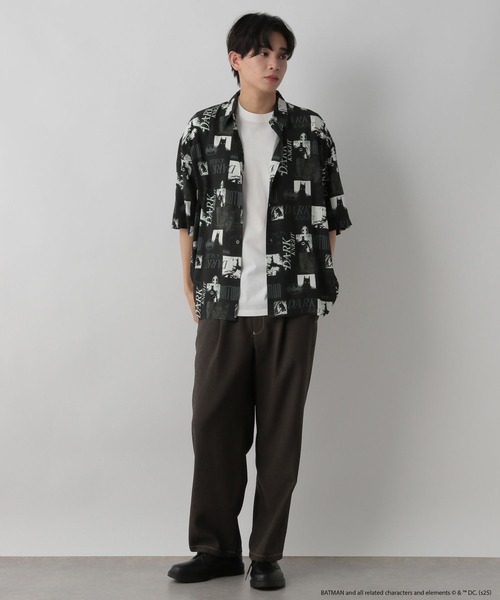 LOWRYS FARM（ローリーズファーム）の「ＢＡＴＭＡＮ／ＳＨＳＳ　 490856（シャツ/ブラウス・メンズ・ブラック/グレー・MEDIUM/LARGE）」の20枚目の写真