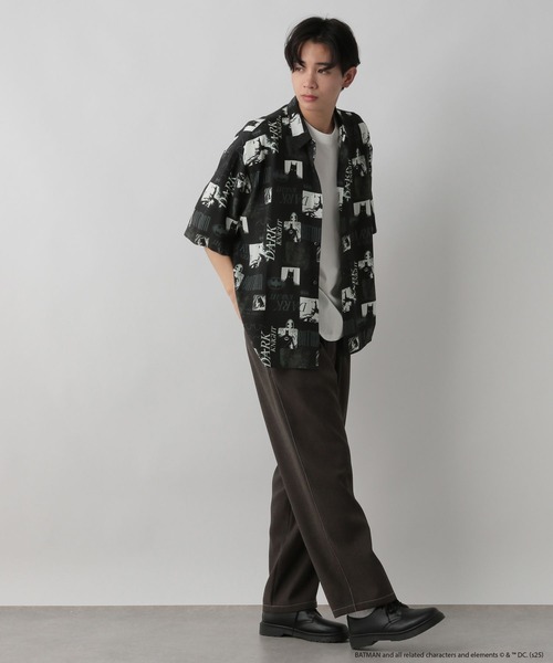 LOWRYS FARM（ローリーズファーム）の「ＢＡＴＭＡＮ／ＳＨＳＳ　 490856（シャツ/ブラウス・メンズ・ブラック/グレー・MEDIUM/LARGE）」の21枚目の写真