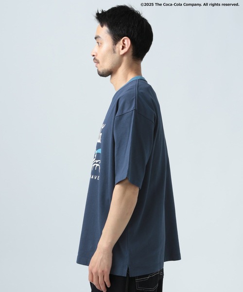 Coca Cola（コカコーラ）の「【Coca-Cola／BAYFLOW】USAコットンリンガー半袖Tシャツ（Tシャツ/カットソー・メンズ・ネイビー/オフホワイト・MEDIUM/LARGE）」の13枚目の写真